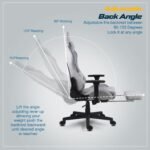 Drogo Evolved Series Ergonomic Gaming Chair With Head & Massager Lumbar Support Pillow - Image 23