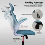 Drogo Marshal Pro Premium Ergonomic Office Chair for Work from Home, Flip-up Armrest - Image 31