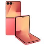 Samsung Galaxy Z Flip7 5G Smartphone with Galaxy AI (Coralred, 12GB RAM, 512GB Storage), Ultra Sleek Design with 50MP High-Resolution Camera, Exynos 2500, Google Gemini