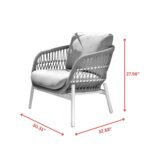 Seibi Outdoor Garden Balcony Sofa Set 2 Seater , 2 Single Seater 2 Center Table Set Braided and Rope - Image 13