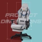 Drogo Evolved Series Ergonomic Gaming Chair With Head & Massager Lumbar Support Pillow - Image 27