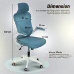 Drogo Marshal Pro Premium Ergonomic Office Chair for Work from Home, Flip-up Armrest - Image 36