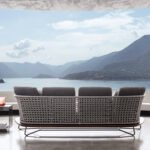 Alano Outdoor Garden Balcony Sofa Set 3 Seater, 2 Single Seater 1 Ottoman and 1 Center Table Set Braid & Rope (Grey) - Image 5