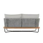 Arria Outdoor Garden Balcony Sofa Set 2 Seater,4 Single Seater With 1 Table Set, Braid & Rope (Grey + Grey) - Image 6