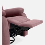 Avalon - Rocking & Rotating Single Seater Fabric Recliner In Pink Colour - Image 11