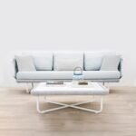 Astor Outdoor Garden Balcony Sofa Set 3 Seater , 2 Single Seater and 1 Center Table Set Braid & Rope (Grey-Off White) - Image 6