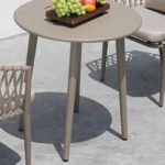 Ayla Outdoor Patio Seating Set 2 Chairs and 1 Table Set (Beige) - Image 6