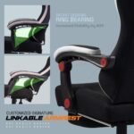 Drogo Throne Ergonomic Gaming Chair With Linkage Armrest,Foot Rest,& Adjustable Seat - Image 4