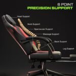 Drogo Phantom Ergonomic Gaming Chair with Premium PU Leather, Adjustable Neck - Image 15