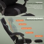 Drogo ComfortMax Ergonomic Gaming Chair with Breathable Fabric, Adjustable Neck - Image 14