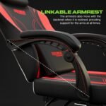 Drogo Phantom Ergonomic Gaming Chair with Premium PU Leather, Adjustable Neck - Image 12