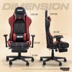 Drogo Wrath Pro Ergonomic Gaming Chair with Adjustable Seat, PU Leather - Image 34