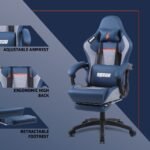 Drogo Racer Ergonomic Gaming Chair with 7 Way Adjustable Seat & Full Reclining Back Footrest - Image 5