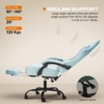 Drogo AeroX Gaming Chair with Luxurious Suede Fabric, Armrest, Neck & Lumbar Pillow - Image 5