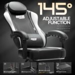 Drogo Phantom Ergonomic Gaming Chair with Premium PU Leather, Adjustable Neck - Image 26
