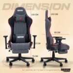 Drogo Wrath Pro Ergonomic Gaming Chair with Adjustable Seat, PU Leather - Image 26