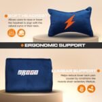 Drogo AeroX Gaming Chair with Luxurious Suede Fabric, Armrest, Neck & Lumbar Pillow - Image 16