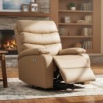 Drogo Velora Electric Motorised Recliner Sofa 1 Seater with Rocking, Revolving & Rapid Recline Technology