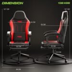 Drogo Phantom Ergonomic Gaming Chair with Premium PU Leather, Adjustable Neck - Image 10
