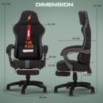 Drogo ComfortMax Ergonomic Gaming Chair with Breathable Fabric, Adjustable Neck - Image 17
