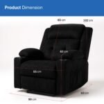 Drogo Luxora Zero Gravity Electric Motorised Single Seater Recliner Sofa with Rapid Recline Technology - Image 8