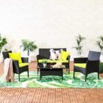 Hamper Outdoor Sofa Set 2 Seater , 2 Single seater and 1 Center Table Set (Black) - Image 2