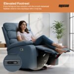 Drogo Velora Electric Motorised Recliner Sofa 1 Seater with Rocking, Revolving & Rapid Recline Technology - Image 11