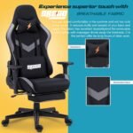 Drogo Evolved Series Ergonomic Gaming Chair With Head & Massager Lumbar Support Pillow - Image 6