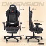 Drogo Wrath Pro Ergonomic Gaming Chair with Adjustable Seat, PU Leather - Image 8