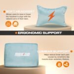 Drogo AeroX Gaming Chair with Luxurious Suede Fabric, Armrest, Neck & Lumbar Pillow - Image 7