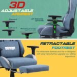 Drogo Evolved Series Ergonomic Gaming Chair With Head & Massager Lumbar Support Pillow - Image 15