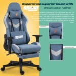 Drogo Evolved Series Ergonomic Gaming Chair With Head & Massager Lumbar Support Pillow - Image 14