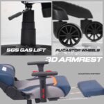 Drogo Racer Pro Series Gaming Chair Computer Chair With Pu Leather, Adjustable Seat - Image 5