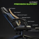 Drogo Phantom Ergonomic Gaming Chair with Premium PU Leather, Adjustable Neck - Image 23