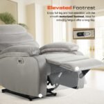 Drogo Valerium Electric Motorised 1 Seater Recliner Sofa with Rapid Recline Technology - Image 14