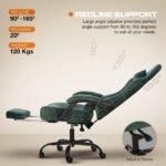Drogo AeroX Gaming Chair with Luxurious Suede Fabric, Armrest, Neck & Lumbar Pillow - Image 30