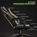Drogo Phantom Ergonomic Gaming Chair with Premium PU Leather, Adjustable Neck - Image 6
