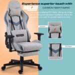 Drogo Evolved Series Ergonomic Gaming Chair With Head & Massager Lumbar Support Pillow - Image 22