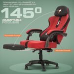 Drogo ComfortMax Ergonomic Gaming Chair with Breathable Fabric, Adjustable Neck - Image 4
