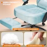 Drogo AeroX Gaming Chair with Luxurious Suede Fabric, Armrest, Neck & Lumbar Pillow - Image 3