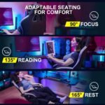 Drogo Throne Ergonomic Gaming Chair With Linkage Armrest,Foot Rest,& Adjustable Seat - Image 3