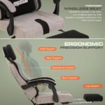 Drogo ComfortMax Ergonomic Gaming Chair with Breathable Fabric, Adjustable Neck - Image 24