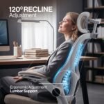 Drogo Ergonomic Office Chair for Work from Home with Breathable Mesh, Flip-up Armrest - Image 24