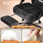 Drogo AeroX Gaming Chair with Luxurious Suede Fabric, Armrest, Neck & Lumbar Pillow - Image 23