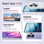 Redmi Note 14 5G (Mystique White, 6GB RAM 128GB Storage) | Global Debut MTK Dimensity 7025 Ultra | 2100 nits Segment Brightest 120Hz AMOLED | 50MP Sony LYT 600 OIS+EIS Triple Camera - Image 57