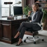 Drogo Ergonomic Office Chair for Work from Home with Breathable Mesh, Flip-up Armrest - Image 4
