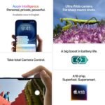 iPhone 16 128 GB: 5G Mobile Phone with Camera Control, A18 Chip and a Big Boost in Battery Life. Works with AirPods; Black - Image 17