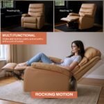 Drogo Velora Electric Motorised Recliner Sofa 1 Seater with Rocking, Revolving & Rapid Recline Technology - Image 3