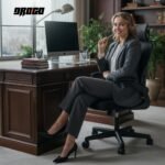 Drogo Ergonomic Office Chair for Work from Home with Breathable Mesh, Flip-up Armrest - Image 13