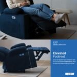 Drogo Luxora Zero Gravity Electric Motorised Single Seater Recliner Sofa with Rapid Recline Technology - Image 14